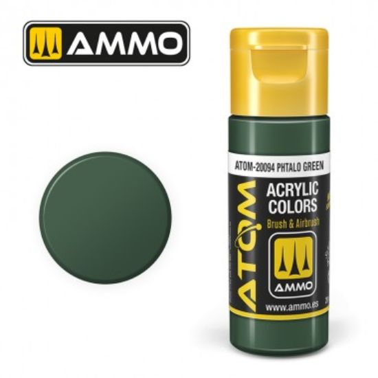Picture of Color Phthalo Green Acrylic Lacquer Paint – AMMO ATOM-20094