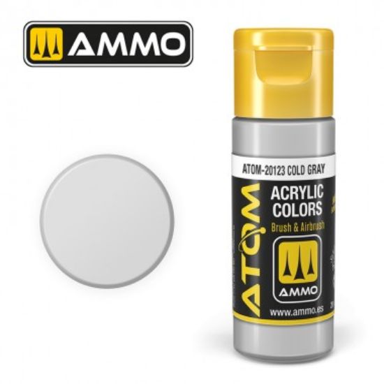 Picture of Color Cold Gray Acrylic Lacquer Paint – AMMO ATOM-20123