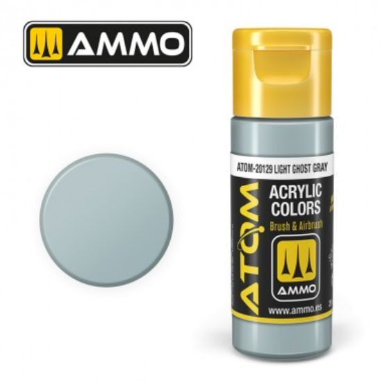 Picture of Color Light Ghost Gray Acrylic Lacquer Paint – AMMO ATOM-20129