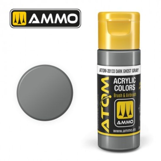 Picture of Color Dark Ghost Gray Acrylic Lacquer Paint – AMMO ATOM-20133