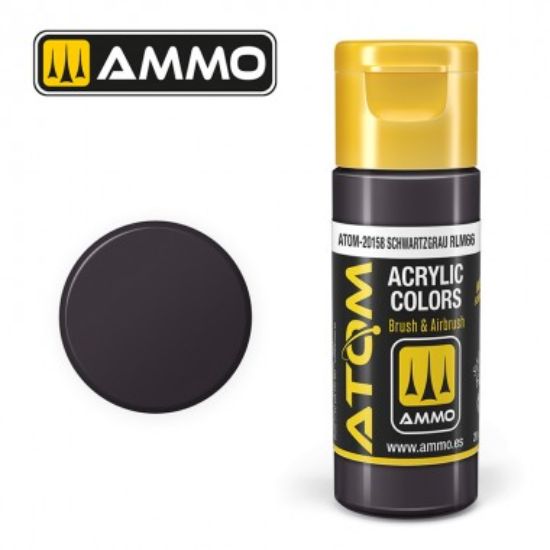 Picture of Color Schwarzgrau RLM66 Acrylic Lacquer Paint – AMMO ATOM-20158