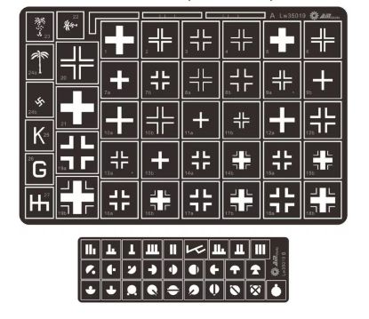 Picture of 1/35 WWII German Cross & Unit Markings Operation Citadel – Alliance Model Works LW35019