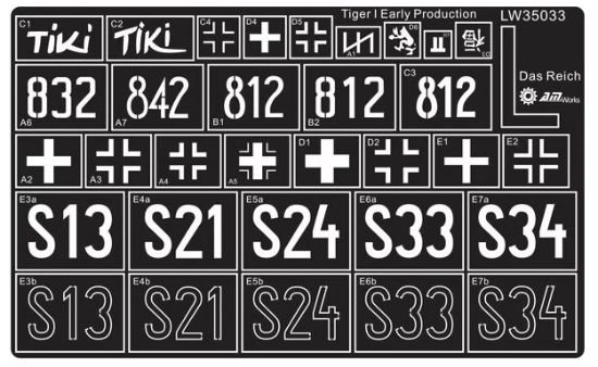 Picture of 1/35 WWII German Tiger I Early 2.SS Panzer Division Das Reich – Alliance Model Works LW35033