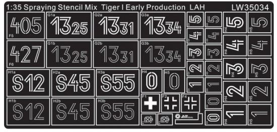 Picture of 1/35 WWII German Tiger I Early 1.SS Panzer Division LSSAH – Alliance Model Works LW35034