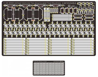 Picture of WWII Allied Vehicle Tie-Downs & Tool Buckles 