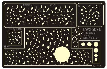 Picture of Spraying Stencil WWII Germany Camouflage Hallow Disc #2 