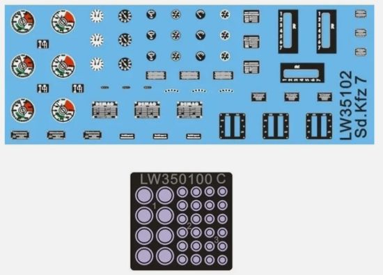 Picture of 1/35 Vehicle Dials & Placards Sd.Kfz.7 – Alliance Model Works LW35102