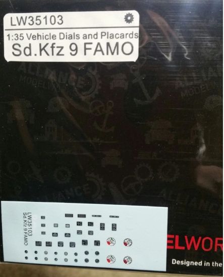 Picture of 1/35 Vehicle Dials & Placards Sd.Kfz.9 FAMO – Alliance Model Works LW35103