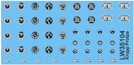 Picture of 1/35 Vehicle Dials & Placards Krupp Protze – Alliance Model Works LW35104