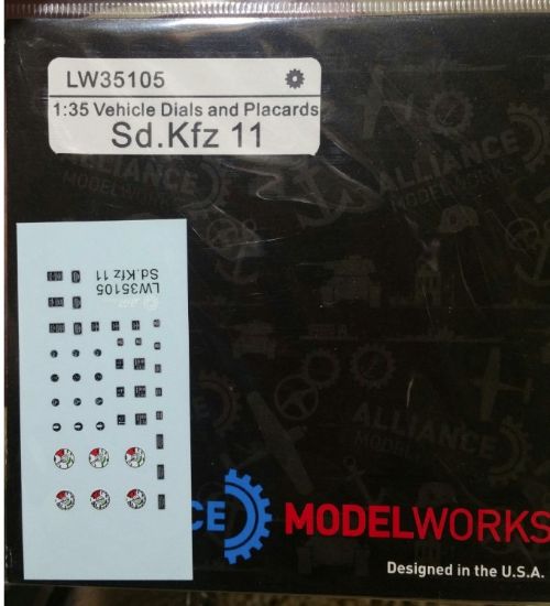 Picture of 1/35 Vehicle Dials & Placards Sd.Kfz.11 – Alliance Model Works LW35105