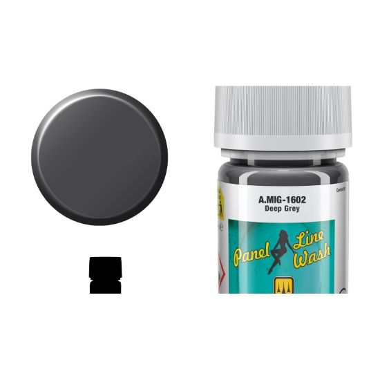 Picture of PLW Deep Grey Panel Line Wash – AMMO A.MIG-1602