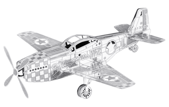 Picture of Mustang P-51 Metal Model Kit – Metal Earth MMS003