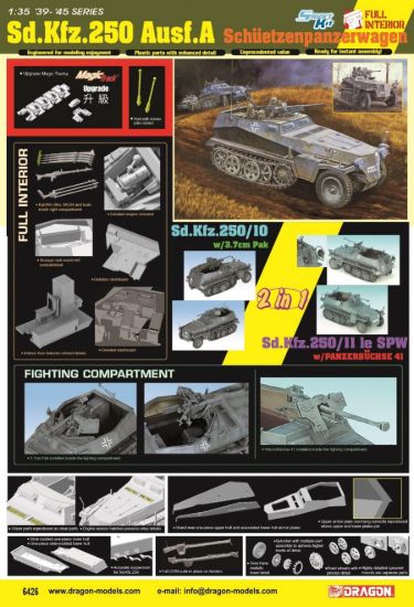 Picture of 1/35 Sd.Kfz.250 Ausf.A (2 in 1) – Dragon 6426