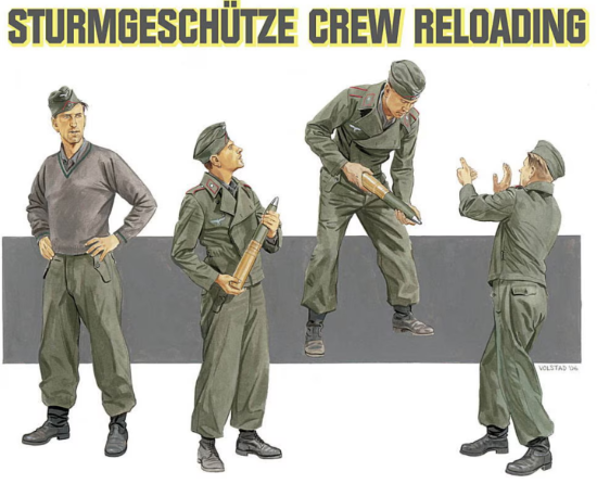Picture of Sturmgeschütz Crew Reloading (Russia 1941)