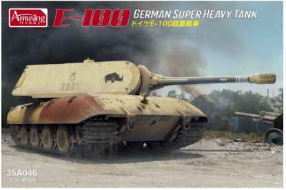 Picture of 1/35 E-100 with Maus Turret German Super Heavy Tank  – Amusing Hobby 35A046