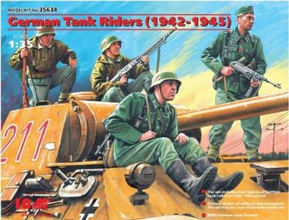 Picture of 1/35 German Tank Riders (1942-1945),  (4 figures) - ICM 35634