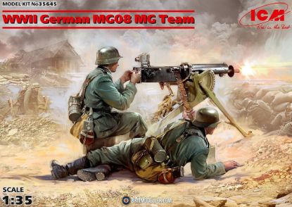 Picture of 1/35 WWII German MG08 MG Team (2 figures) - ICM 35645