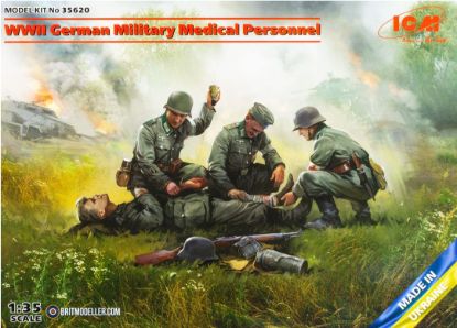 Picture of 1/35 WWII German Military Medical Personnel - ICM 35620