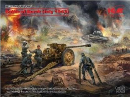 Picture of 1/35 Battle of Kursk (July 1943) (T-34-76 (early 1943), Pak 36(r ) with Crew (4 figures)) - ICM DS3505