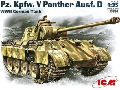 Picture of 1/35 Pz.Kpfw.V Panther Ausf.D, WWII German Tank                    - ICM 35361