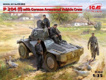 Picture of 1/35 P 204 (f) with German Armoured Vehicle Crew - ICM 35382